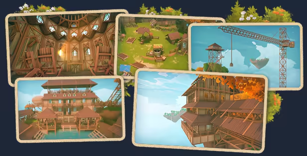 Solarpunk community build examples screenshot