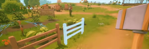 Solarpunk animal area screenshot