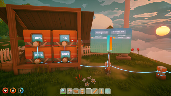 Solarpunk battery storage screenshot